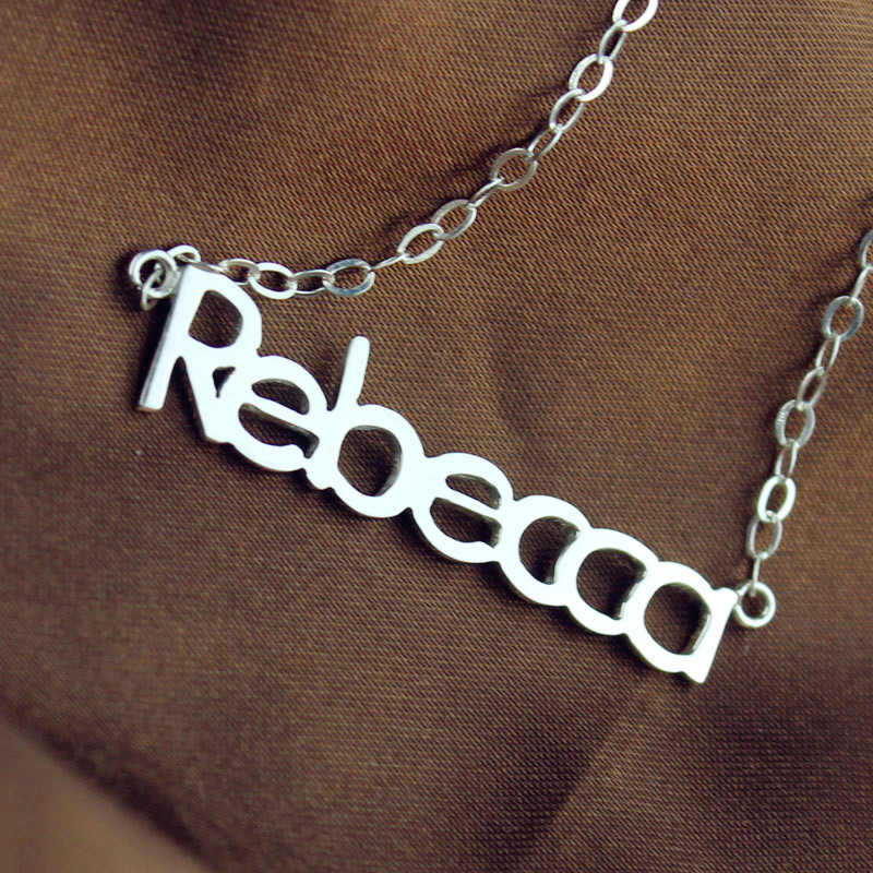 Name Necklace Sterling Silver