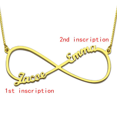 Infinity Necklace Two Names