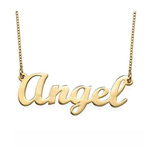 Classic Style Gold 18k Name Necklace