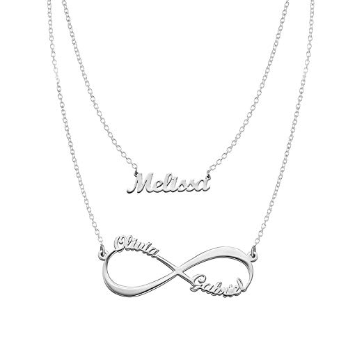 Sterling Silver Gift - Infinity and Name Necklaces