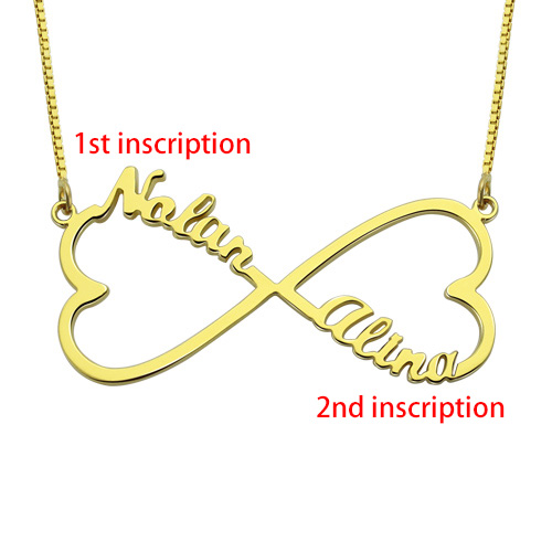 Personalized Heart Infinity Name Necklace