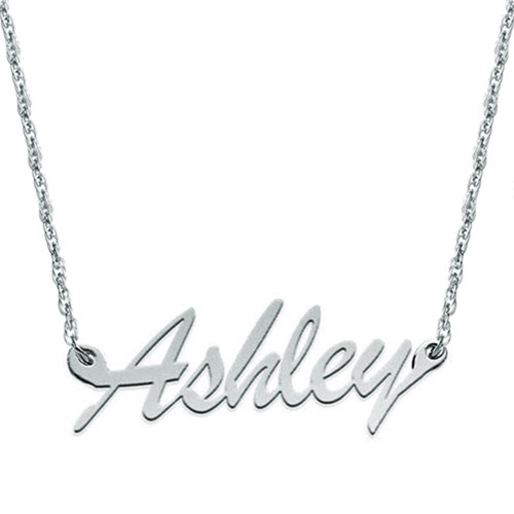 Name Necklace Sterling Silver Carrie Style