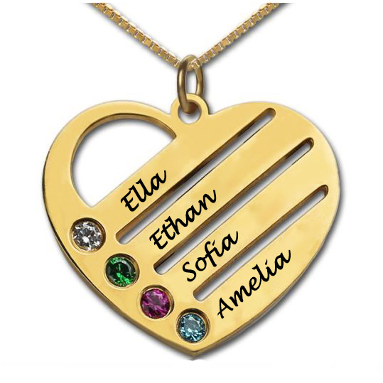 18ct Gold Plated Mothers Birthstone